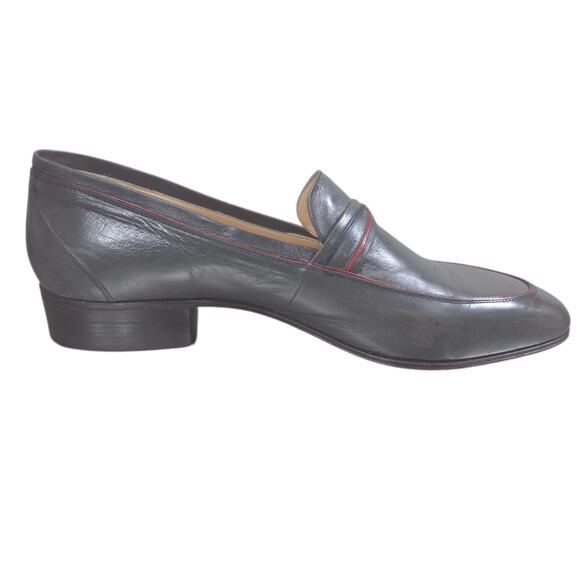 Sophisticated Gray Leather Men\'s Oxfords main image 7